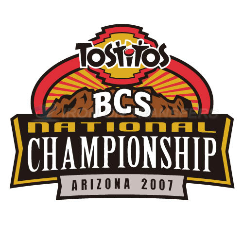 BCS Championship Game Primary Logos 2007 T-shirts Iron On Transf